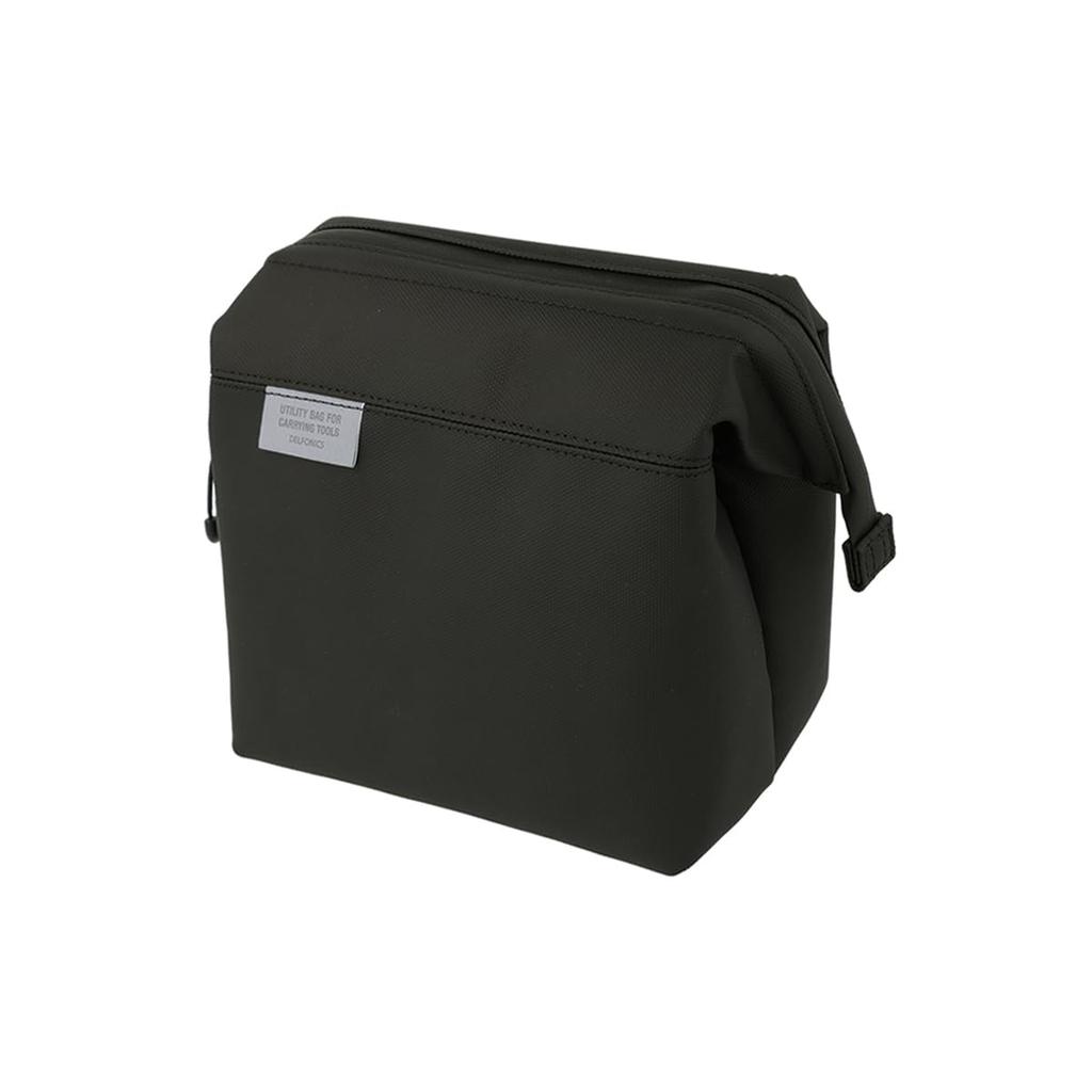 Delfonics Inner Carrying Water-Repellent Wire Pouch, Size M, Women's Makeup Pouch (Black)