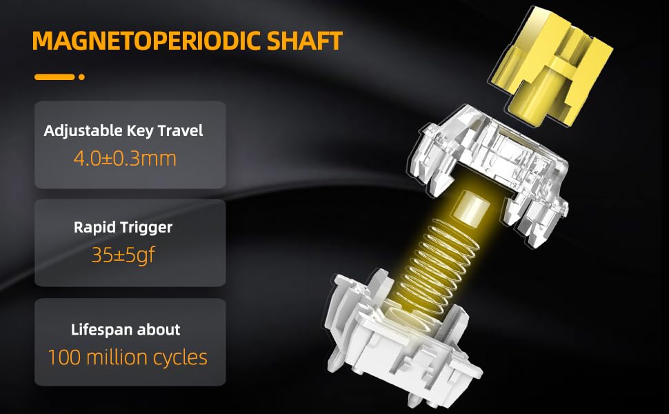 Игровая механическая TKL-клавиатура IROK NA87 MAG Rapid Trigger с магнитными переключателями, английская, с возможностью горячей замены, RGB, 8000 Гц, 80% раскладка, подсветка, программируемая, проводная,