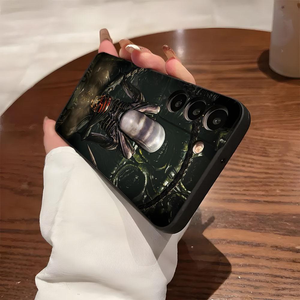 Чехол для телефона Космический Хоррор Фильм Чужой Для Samsung S26 S25 S24 FE S23 S22 S21 Plus S20 Ultra Note20Ultra Черный Мягкий Корпус