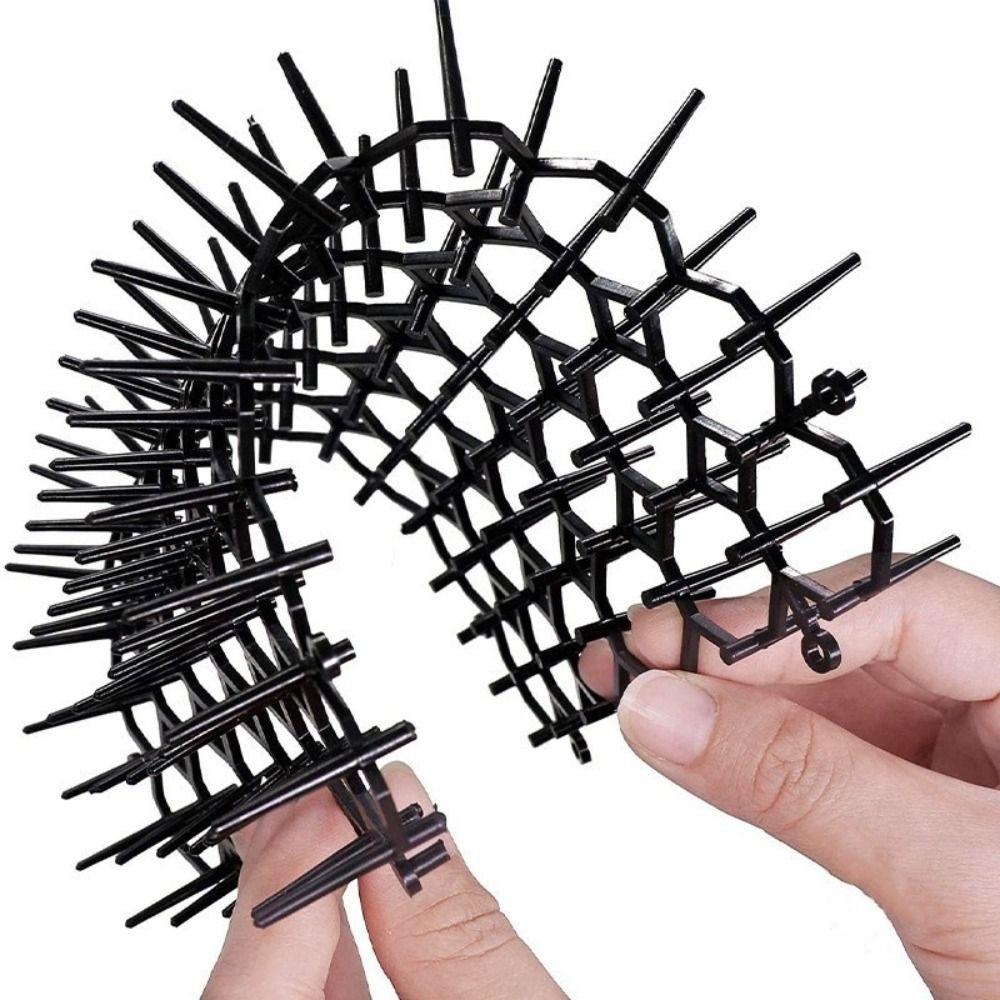 6PCS Indoor Outdoor Use Cat Deterrent Mat Spikes Fence Repellent Mat Furniture Protection