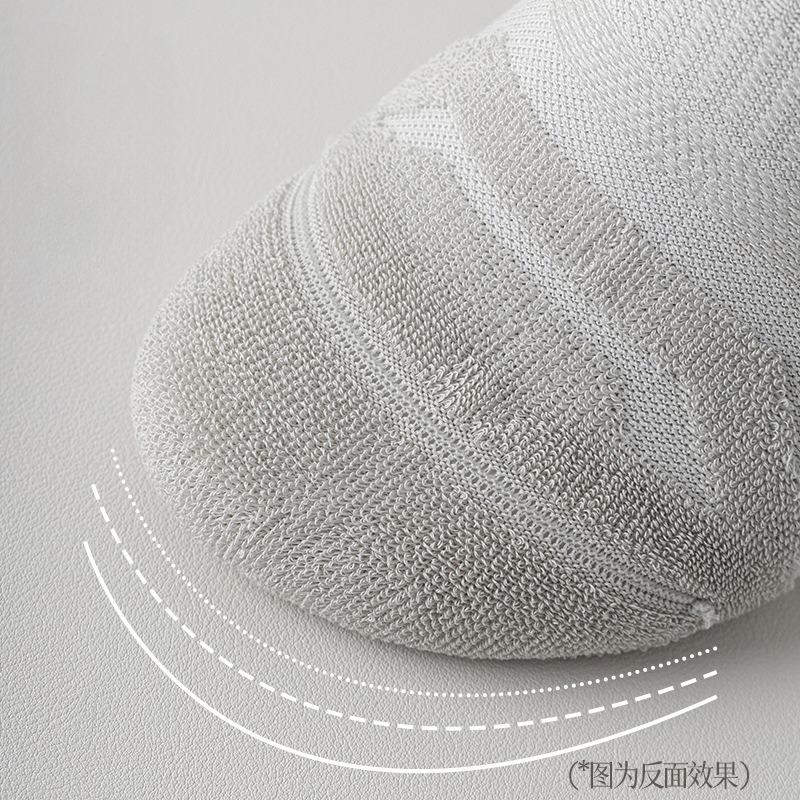 Short Socks for Men's Summer Sports, Loop Boat Socks, Anti-odor and Anti-pilling, Boneless Socks, Mesh, Breathable and Sweat-absorbing Running Socks