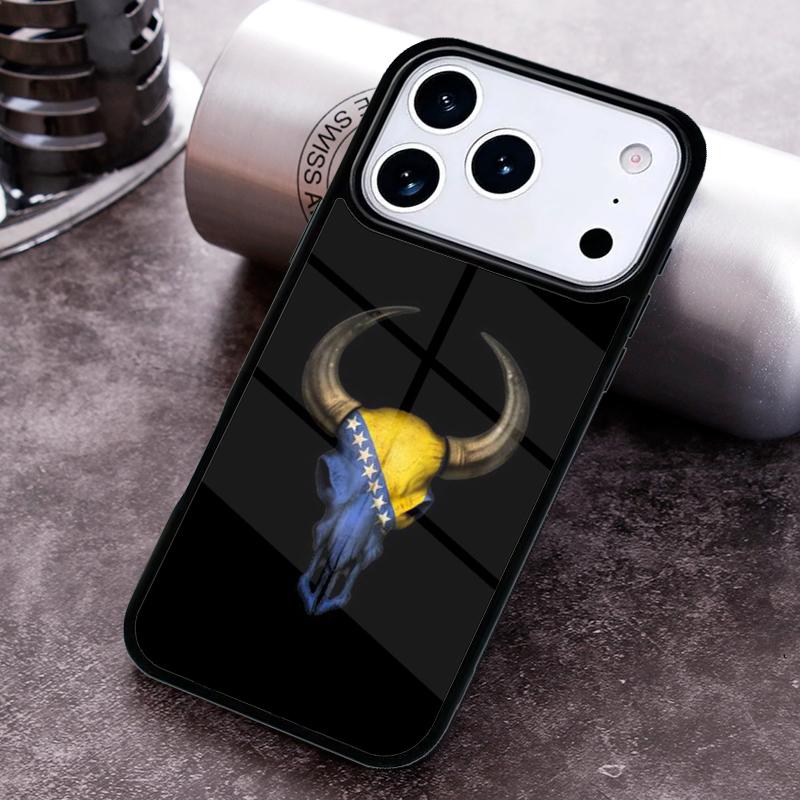 Чехол для телефона с флагом Республики Босния для iPhone 17 16 15 Pro Max Air 14 13 12 11 Plus Ударопрочный Чехол Capa