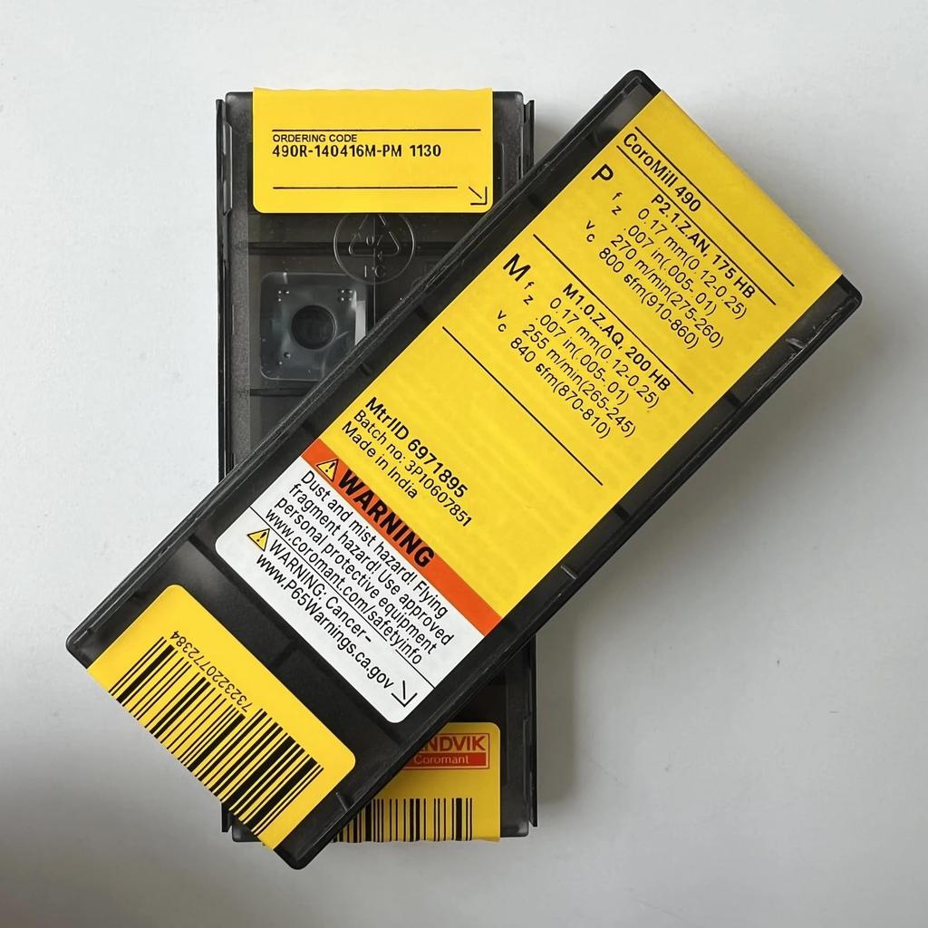 Original Sandvik / 490R-140416M-PM 1130 / CNC Lathe Carbide Blade 10 Pcs