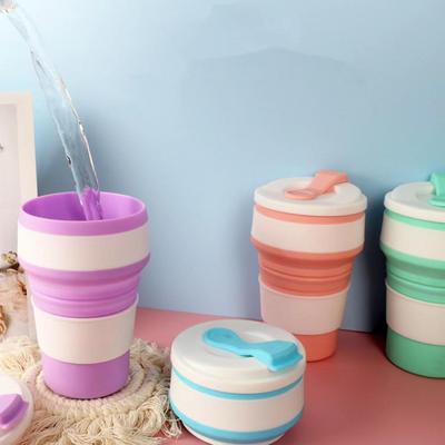 Компактная складная силиконовая кружка для воды и кофе для путешествий и занятий спортом — стильный, удобный и высококачественный дизайн.