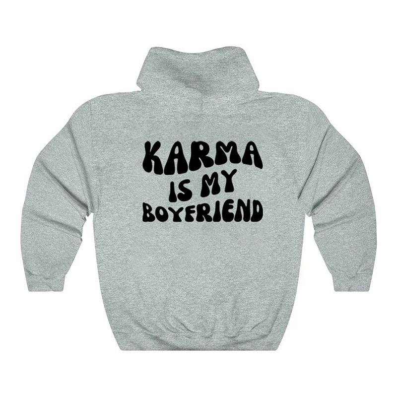 Толстовка Karma Is My Boyfriend с капюшоном в стиле Midnights Meet Me At Midnight Lyric Hodoies Kawaii Harajuku Tops