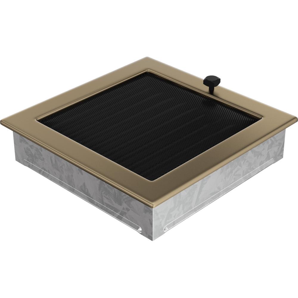 Вентиляционная крышка 22x22 позолоченная с жалюзи