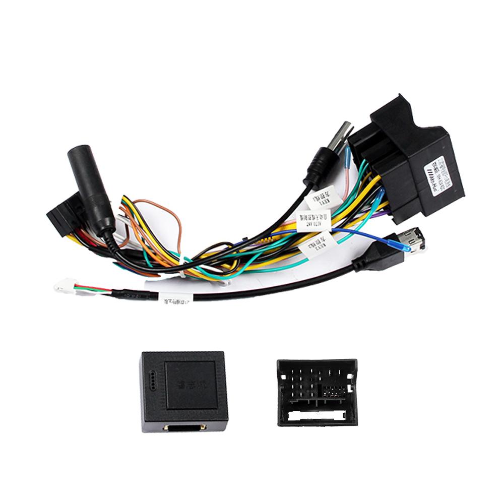 Car Android Player 2Din Stereo Radio Adapter Power Connector MP5 Player Power Cable Accessories For Ford