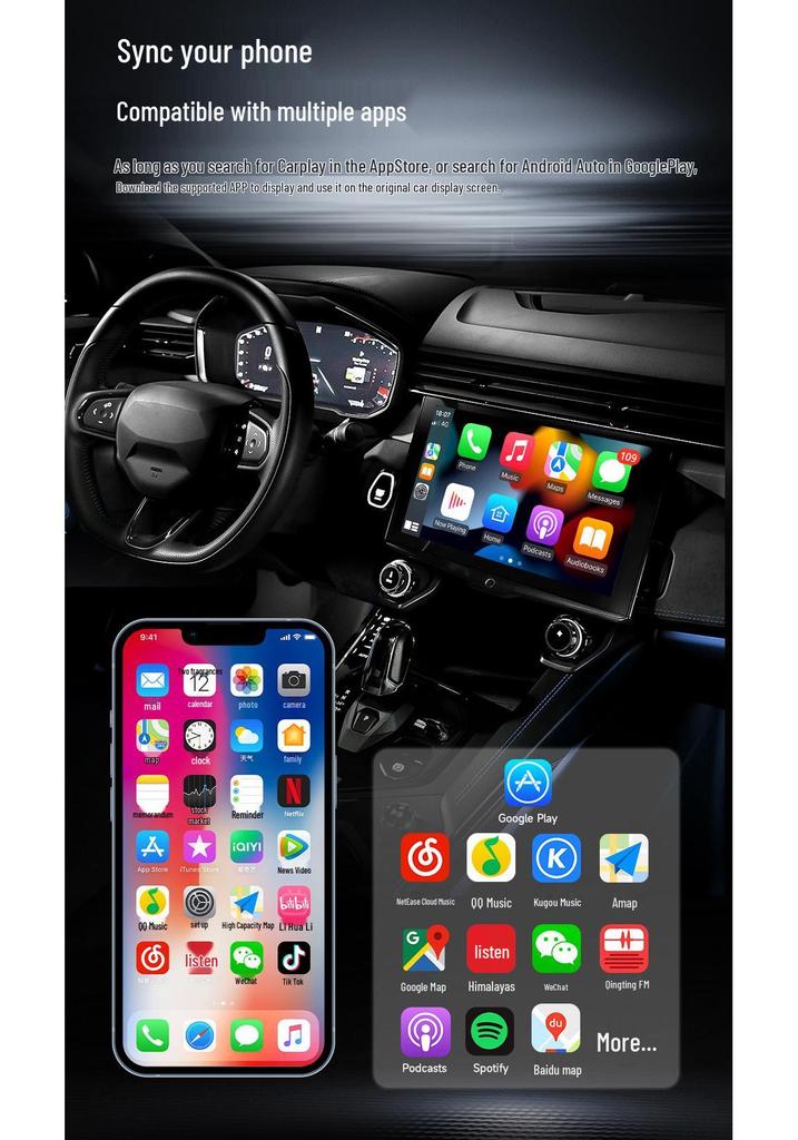 Беспроводной умный адаптер CarPlay: Обновите свою проводную систему до беспроводной