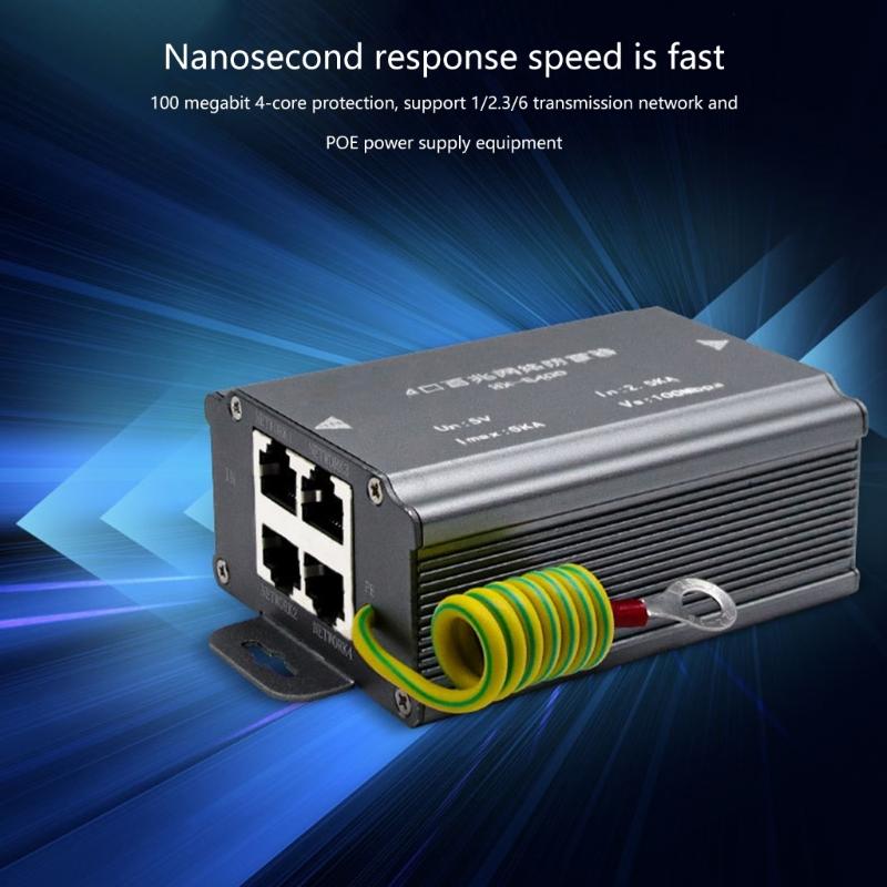 Ethernet Защита от перенапряжения POE Сетевой разрядник Сетевой подавитель перенапряжения Быстрое реагирование и высокая пропускная способность по перенапряжению