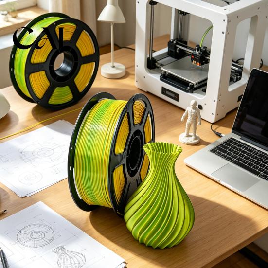 High Temperature Resistant Filament Silk PLA 3D Printer 1.75mm, 1kg Spool Toughness Strong Filament, Satin Finish Multicolor for Models Printing