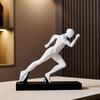 Male Runner Sculpture Abstract Resin Running Figurine Modern Home Decoration for