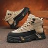 Мужские повседневные кроссовки для улицы, дышащие туфли для ходьбы и хайкинга, качественная мужская рабочая обувь, ботильоны на платформе, спортивная обувь с высоким верхом