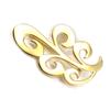 [K4562] - Gold Plated Brooch 'Choreography'
