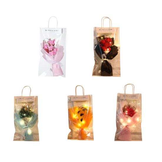 Красивый цветок-симулятор с сумкой, теплый свет, подарки ко Дню матери