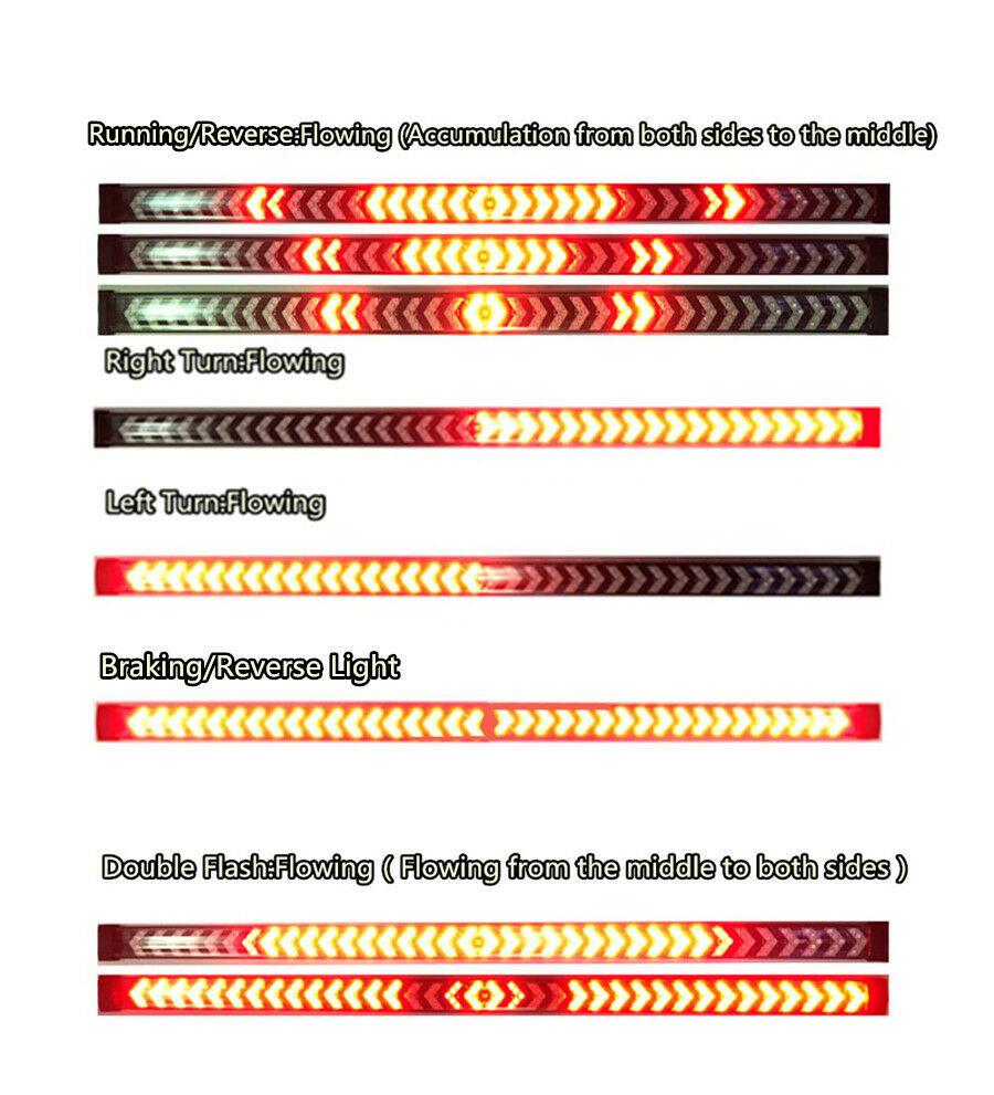 150CM 450LED Pickup Truck Tailgate Flowing Light Strip Flowing Sequential Light