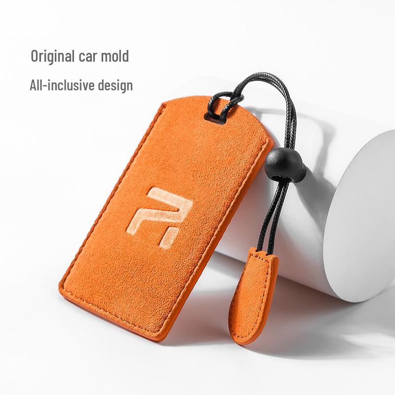 MARVEL R Rising F7/R7 Suede Car Key Case with Protective Shell & Buckle