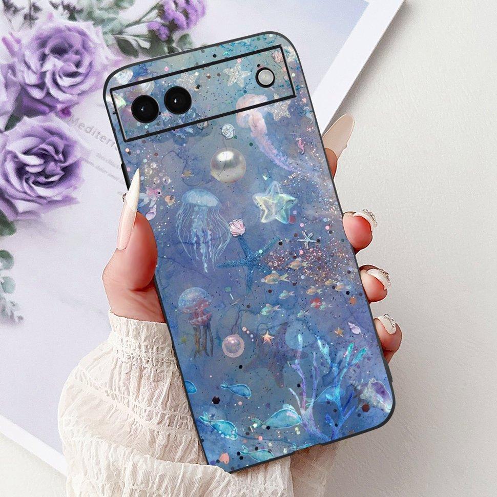 Luxury Painted Cover For Google Pixel 6A Case Soft Silicone Phone Case For Google Pixel 6A Google6A 2022 Back Cover 6.1"