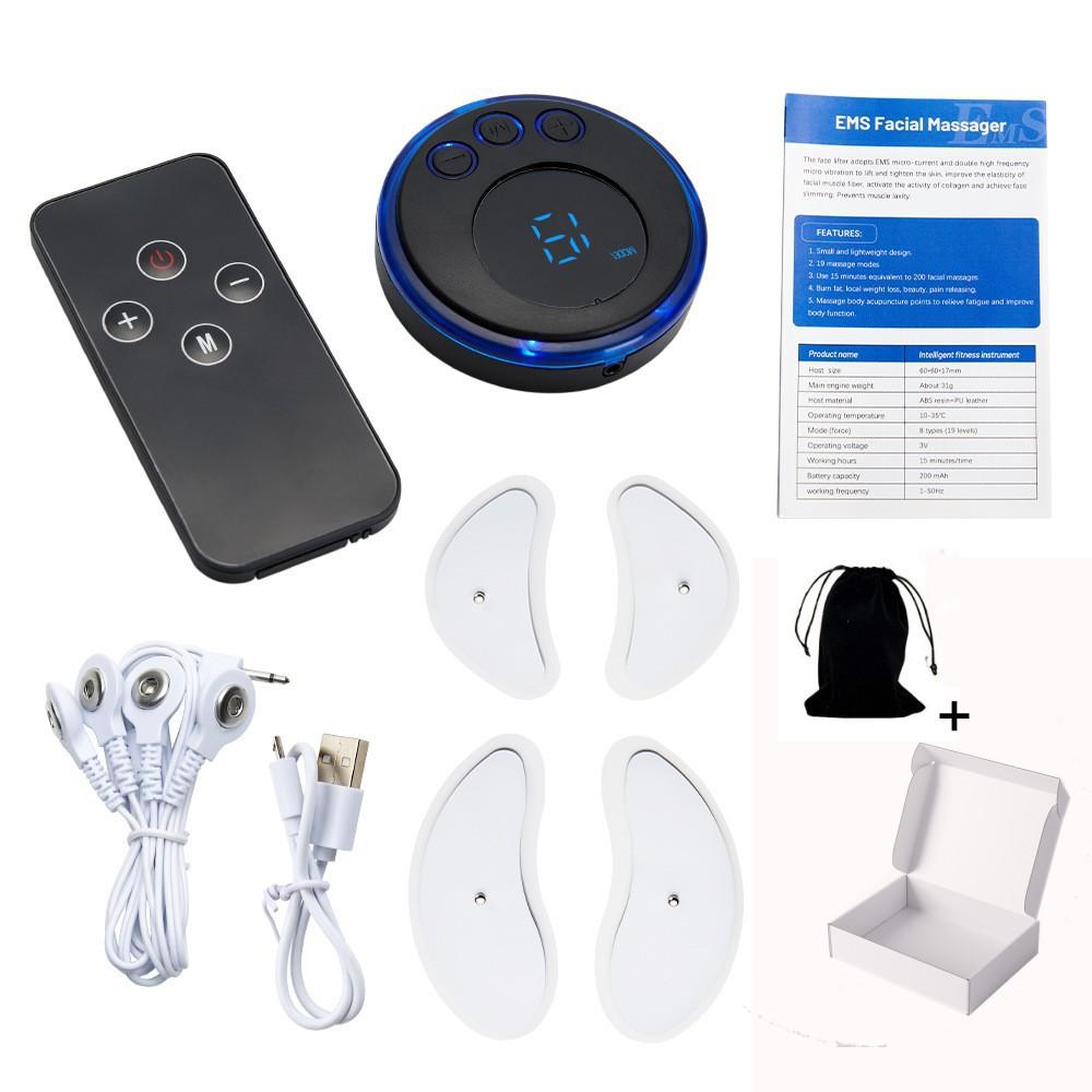 Трансграничное устройство для массажа лица EMS, низкочастотное микротоковое косметическое устройство, V-образный серповидный подтягивающий стимулятор мышц лица