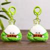 Ornaments Dragon Boat Festival Keychain Green Zongzi Food Shape Car Pendant  Backpack Decor