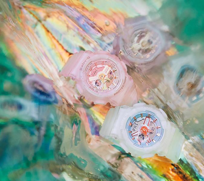 CASIO BABY-G BA-110SC-4ADR Модные мужские и женские наручные часы