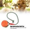 6cm Portable EVA Pet Dog Training Bite Resistant Interactive Chew Toys Ball with Carrier Rope
