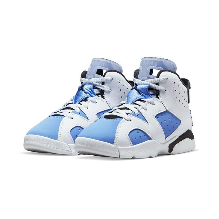 Air Jordan 6 Retro PS UNC Home Kids Sneakers Blue University-Blue White DV3605-410