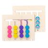 Educational Game Montessori Set Animal Blocks Color Matching