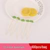 Disposable Artistic Bamboo Fruit Picks