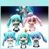 Charming Q Version Anime Girl Doll Collectible Pvc Figure Perfect For Car Decor