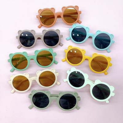 Солнцезащитные очки Vintage Bear Matte Wind, Cute Boy, Girl, Child, UV Protective, Детские солнцезащитные очки
