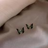 2025 Vintage Silver Butterfly Stud Earrings: Sleep-Friendly Simple Korean Style for Women.