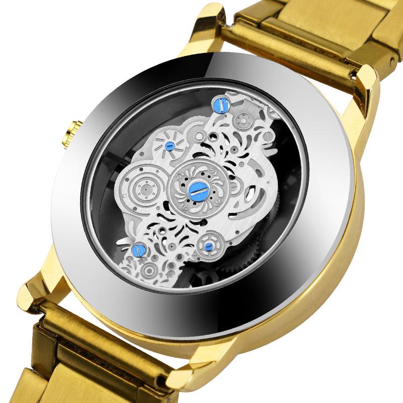 Мужские двухсторонние часы-турбийон с полностью автоматическим механизмом