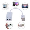 USB 2.0 на разъем Внешняя USB звуковая карта 3D звук Гарнитура Микрофон Наушники 7.1 канал 5HV2 Адаптер для ноутбука