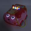Игрушечный телефон для малышей с музыкой, светом, двуязычный образовательный веселый в розовом цвете 200x190x115 мм