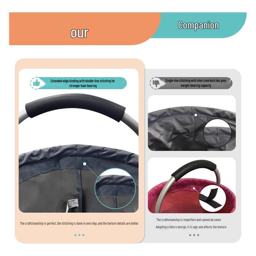 Портативная складная корзина для пикника и пляжа - ручная сумка для туалетных принадлежностей, ванных принадлежностей, дома и покупок