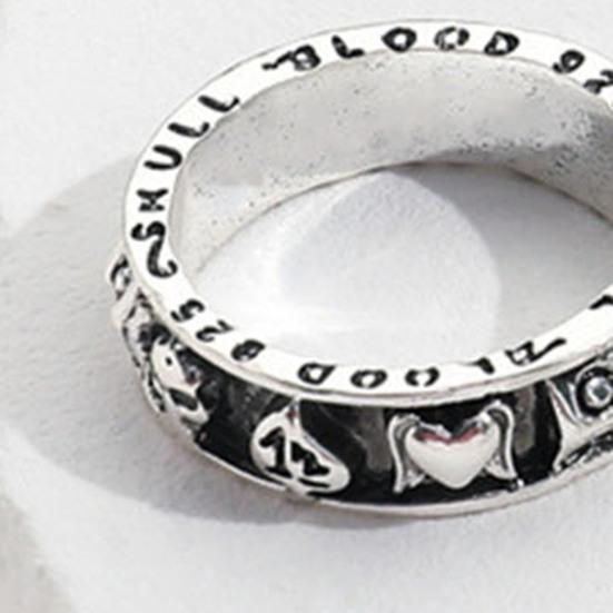 5 Pcs/Set Ring Set Stackable Punk Style Vintage Different Shapes Sickle Finger Decoration Jewelry Joint Finger Statement Rings Lady Gift