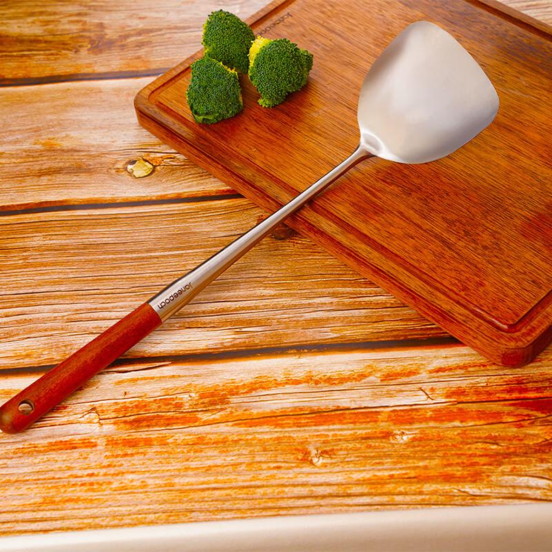 Jian Yi Pu Wooden Handle 304 Stainless Steel Spatula