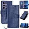 Кожаный кошелек из углеродного волокна Чехол для телефона для Coque Samsung Galaxy S25 S24 S23 S22 S21 S20 Ultra FE Plus S25 Edge Чехол для карт Funda