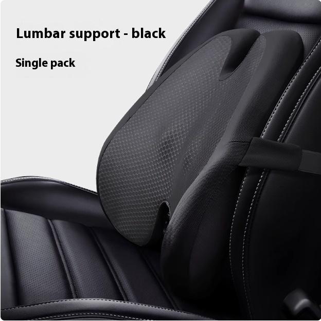 Memory Foam Seat Cushion Waist Back Support Pillow Set Orthopedic Ergonomic Coccyx Relief Hip Lumbar Pad for Office Chair Car