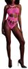 Neon Pink Greek Neck Bodysuit - Ouch! Glow - Bodysuits and Harnesses