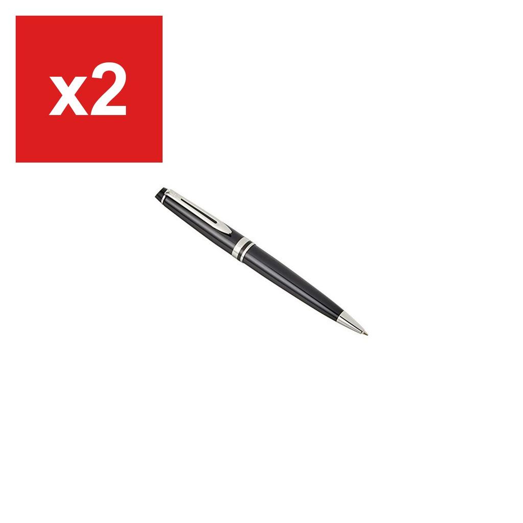 Шариковая ручка от WATERMAN, Expert Essential Black CT, Тонкий стержень, На масляной основе