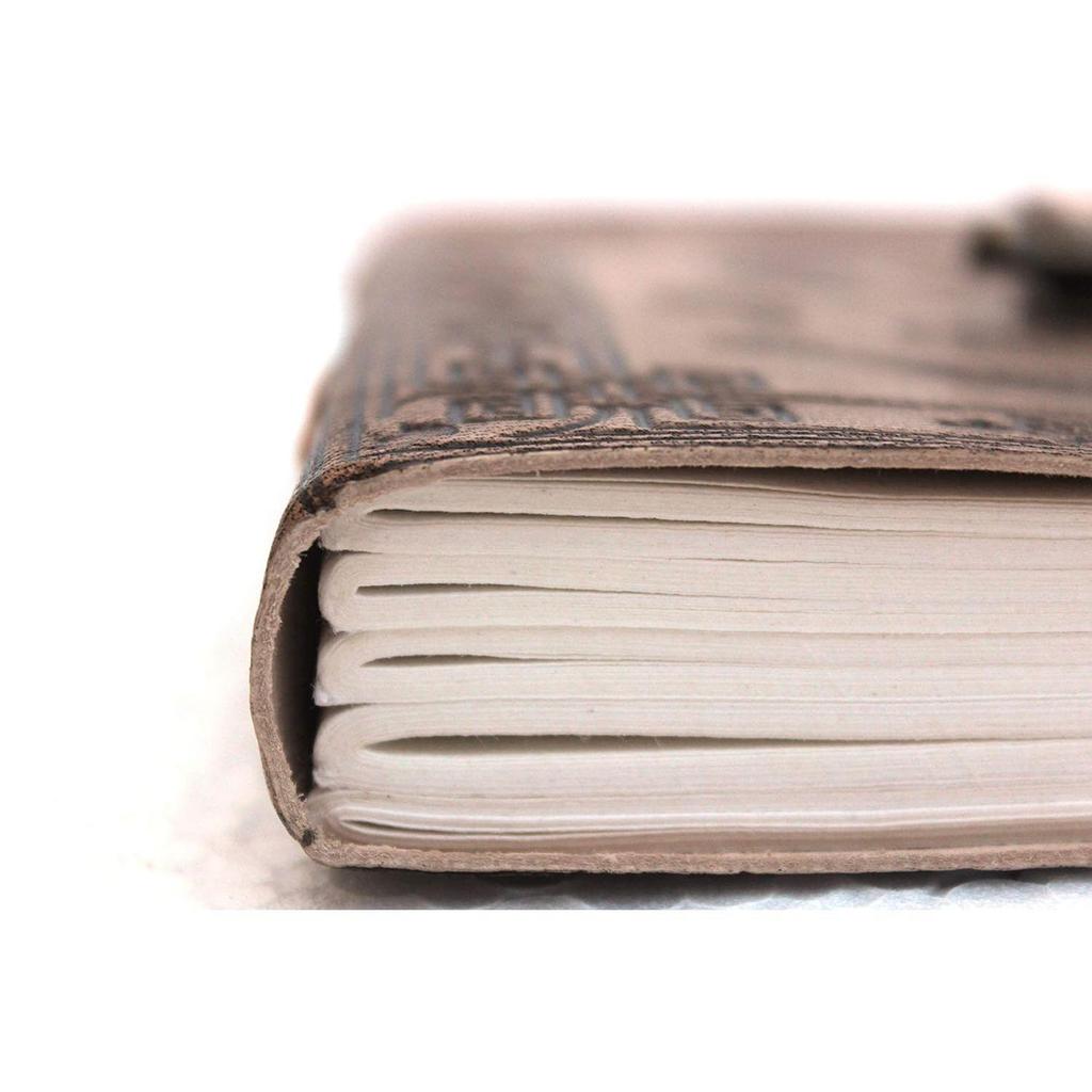 Кожаный дневник, дневник для путешествий или винтажная книга для эскизов, хлопковая бумага для мужчин и женщин (7X5 дюймов)