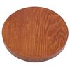 Round Natural Wood Serving Tray Wooden Plate Tea Food Server Dishes Water Drink Platter 21cm