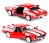 1:36 Chevrolet USA 1969 Camaro SS Vintage Matte Black Diecast Metal Car Model Toy For Collection Gift Kids A318
