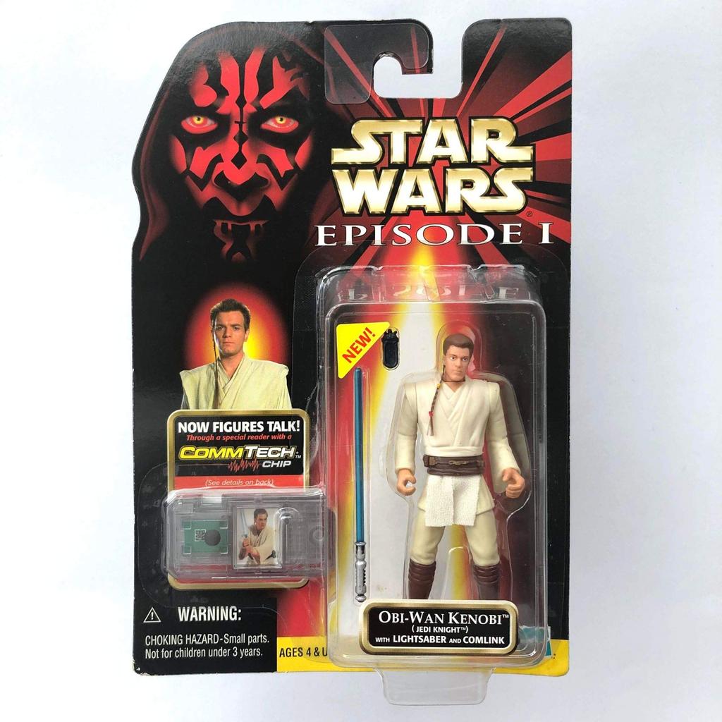 Star Wars Episode 1 Comtech Basic Figure Kenobi Jedi Knight Version Obi-Wan