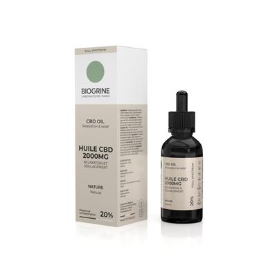 Масло CBD 2000 мг 20% - 10 мл |Натуральный вкус|Расслабление, успокоение ума|Сублингвальное масло CBD|Боль и стресс – веганский