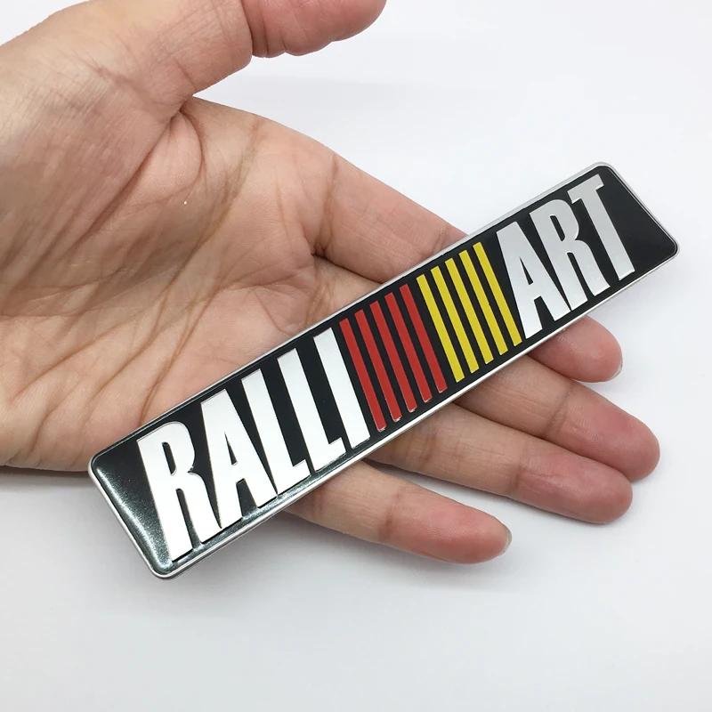 3D Алюминиевая Наклейка Буквы Логотип RALLIART Эмблема Автомобиля Значок Наклейки Аксессуары Для ancer asx outlander pajero galant Mitsubishi