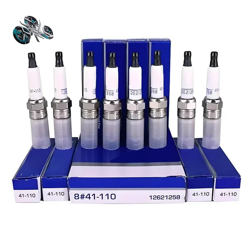 4-Pack 41-110 & 12621258 Iridium Spark Plugs - Ideal for GMC, Chevrolet, Hummer & Buick Vehicles