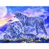 5d Diamond Painting Rubik's Cube Diamond Embroidery Craft Painting Blue Tiger Family of Five Diamond