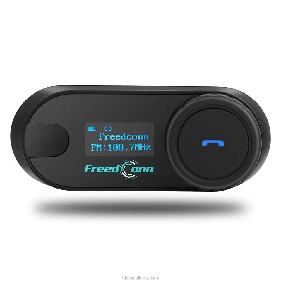New and improved Freedconn motorcycle music Bluetooth LCD Japanese voice pairable with other simultaneous Japanese instruction manual of TCOM-SC